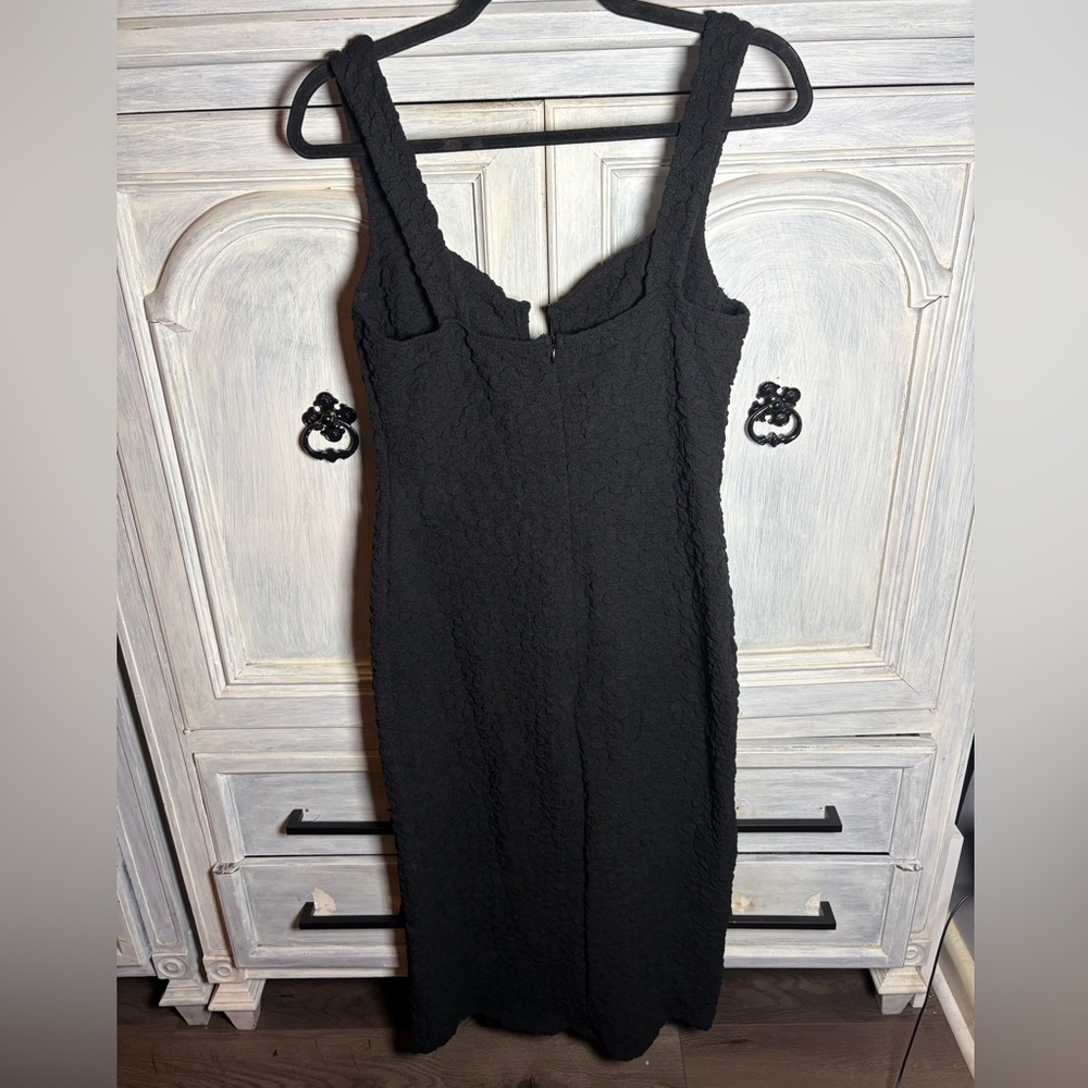 ASTR The Label Wylla Crinkled Popcorn Sweetheart Body-con Midi Dress Cocktail - Picture 10 of 13